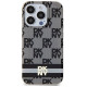 Dkny IML Checkered Mono Pattern & Printed Stripes MagSafe Case for iPhone 13 Pro / 13 - Black