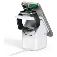 Duzzona W20 15W 4in1 inductive charger for iPhone / AirPods / Apple Watch with night lamp - white