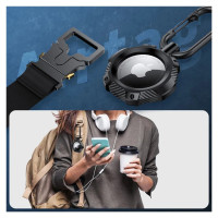 Tech-Protect TPUCarbon Case for Apple AirTag - Black