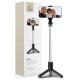 Tech-Protect L02S Bluetooth selfie stick with tripod up to 72cm - black