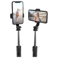 Tech-Protect L02S Bluetooth selfie stick with tripod up to 72cm - black