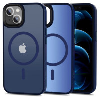 Tech-Protect MagMat MagSafe iPhone 13 Case - Matte Navy Blue