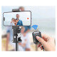 Tech-Protect L03S Bluetooth selfie stick with remote control, tripod up to 148cm and head 180 - black