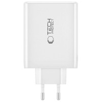 Tech-Protect NC100W-GAN charger GaN 3x USB-C PD 100W / USB-A QC 3.0 - white