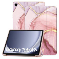 Tech-Protect SmartCase for Samsung Galaxy Tab A9+ 11" X210 / X215 / X216 - Pink Marble