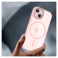 Tech-Protect MagMat MagSafe iPhone 15 Case - Clear Pink