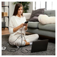Tech-Protect UltraBoost 3in1 USB-A - Lightning / USB-C / micro USB 3.5A cable 1m - gray