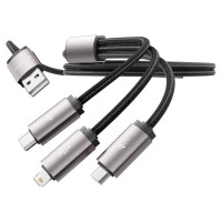 Tech-Protect UltraBoost 3in1 USB-A - Lightning / USB-C / micro USB 3.5A cable 1m - gray