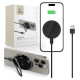 Tech-Protect QI15W-A33 Inductive Charger with MagSafe and Stand with USB-A / USB-C Cable - Black