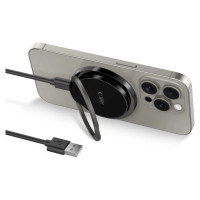 Tech-Protect QI15W-A33 Inductive Charger with MagSafe and Stand with USB-A / USB-C Cable - Black