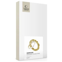 Tech-Protect MMR200 magnetic holder / ring with MagSafe - gold with crystals