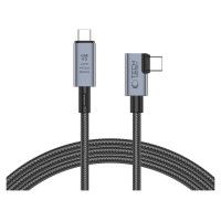 Tech-Protect UltraBoost Max L USB-C 4.0 (straight) / USB-C 4.0 (angled) PD 240W 8K 40Gbps 1.5m Cable - Gray
