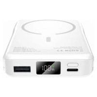 Tech-Protect LifeMag PB31 Power Bank with MagSafe 10000mAh 15W USB-C / USB-A / Built-in USB-C / Lightning Cables - White