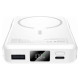 Tech-Protect LifeMag PB31 Power Bank with MagSafe 10000mAh 15W USB-C / USB-A / Built-in USB-C / Lightning Cables - White