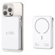 Tech-Protect LifeMag PB31 Power Bank with MagSafe 10000mAh 15W USB-C / USB-A / Built-in USB-C / Lightning Cables - White