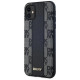 Dkny Leather Checkered Mono Pattern MagSafe Case for iPhone 11 / Xr - Black