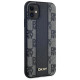 Dkny Leather Checkered Mono Pattern MagSafe Case for iPhone 11 / Xr - Black