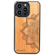 Bewood Mandala Apple Tree Wooden Case for iPhone 13 Pro - Light Brown