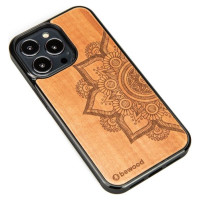 Bewood Mandala Apple Tree Wooden Case for iPhone 13 Pro - Light Brown