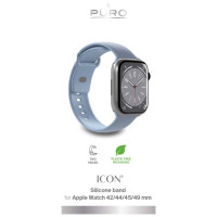 Puro Icon Silicone Strap for Apple Watch 38 / 40 / 41 mm - Light Blue (2 pcs.)