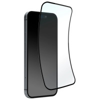 Puro Flexible Glass D3O Hybrid Glass with Black Frame for iPhone 16 Plus / iPhone 15 Pro Max / iPhone 15 Plus