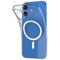 Puro 03 Mag MagSafe Silicone Case for iPhone 16 - Transparent