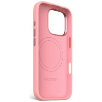 Decoded AntiMicrobial Silicone Stacks Backcover with MagSafe for iPhone 16 Pro - Pink