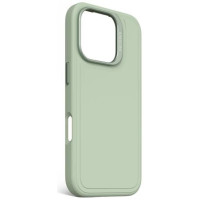Decoded AntiMicrobial Silicone Stacks Backcover Case with MagSafe for iPhone 16 Pro - Green