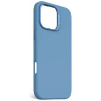 Decoded AntiMicrobial Silicone Backcover Case with MagSafe for iPhone 16 Pro Max - Blue