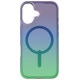 Zagg Milan Snap Case with MagSafe for iPhone 16 - Green/Purple