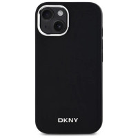 Dkny Plain Logo MagSafe iPhone 15 Plus Case - Black