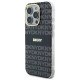 Dkny Repeat Texture Pattern With Stripe case for iPhone 16 Pro Max - black