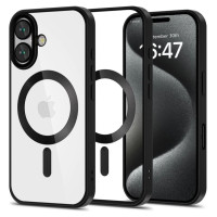 Tech-Protect MagFlex MagSafe iPhone 16 Case - Clear with Black Frame