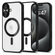 Tech-Protect MagFlex MagSafe iPhone 16 Case - Clear with Black Frame