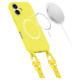 Tech-Protect MagNecklace MagSafe Case with Lanyard for iPhone 16 - Yellow