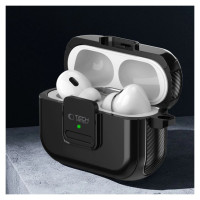 Tech-Protect Defender Hook MagSafe Case with Carabiner for Apple AirPods Pro 1 / 2 - Black