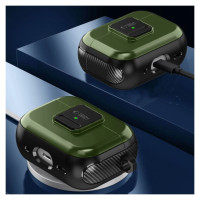 Tech-Protect Defender Hook MagSafe Case with Carabiner for Apple AirPods Pro 1 / 2 - Green