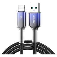 Joyroom S-A42 Crystal-Clear Series 3A USB-A - Lightning cable 1.2m - black