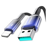 Joyroom S-A42 Crystal-Clear Series 3A USB-A - Lightning cable 1.2m - black