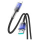 Joyroom S-A42 Crystal-Clear Series 3A USB-A - Lightning cable 1.2m - black