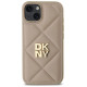 Dkny Quilted Stack Logo iPhone 14 Case - Beige
