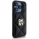 Dkny Quilted Stack Logo iPhone 15 Pro Max Case - Black