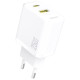 Dudao A26T GaN 25W USB-A, USB-C Charger - White