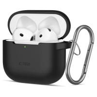Tech-Protect Silicone Hook Case for AirPods 4 - Black