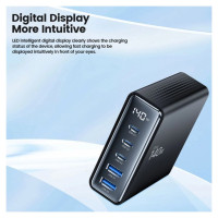 Tech-Protect DC140W-GAN 5-PORT PD140W/QC3.0 Charging Station - Black