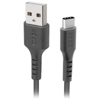 SBS TECABLETC220K USB-A - USB-C Cable 2 m - Black