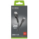 SBS TECABLETC220K USB-A - USB-C Cable 2 m - Black