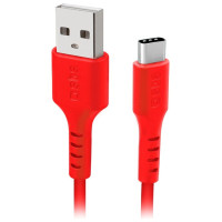 SBS TECABLEMICROC15R USB-A - USB-C Cable 1.5m - Red