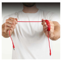 SBS TECABLEMICROC15R USB-A - USB-C Cable 1.5m - Red