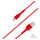 SBS TECABLEMICROC15R USB-A - USB-C Cable 1.5m - Red